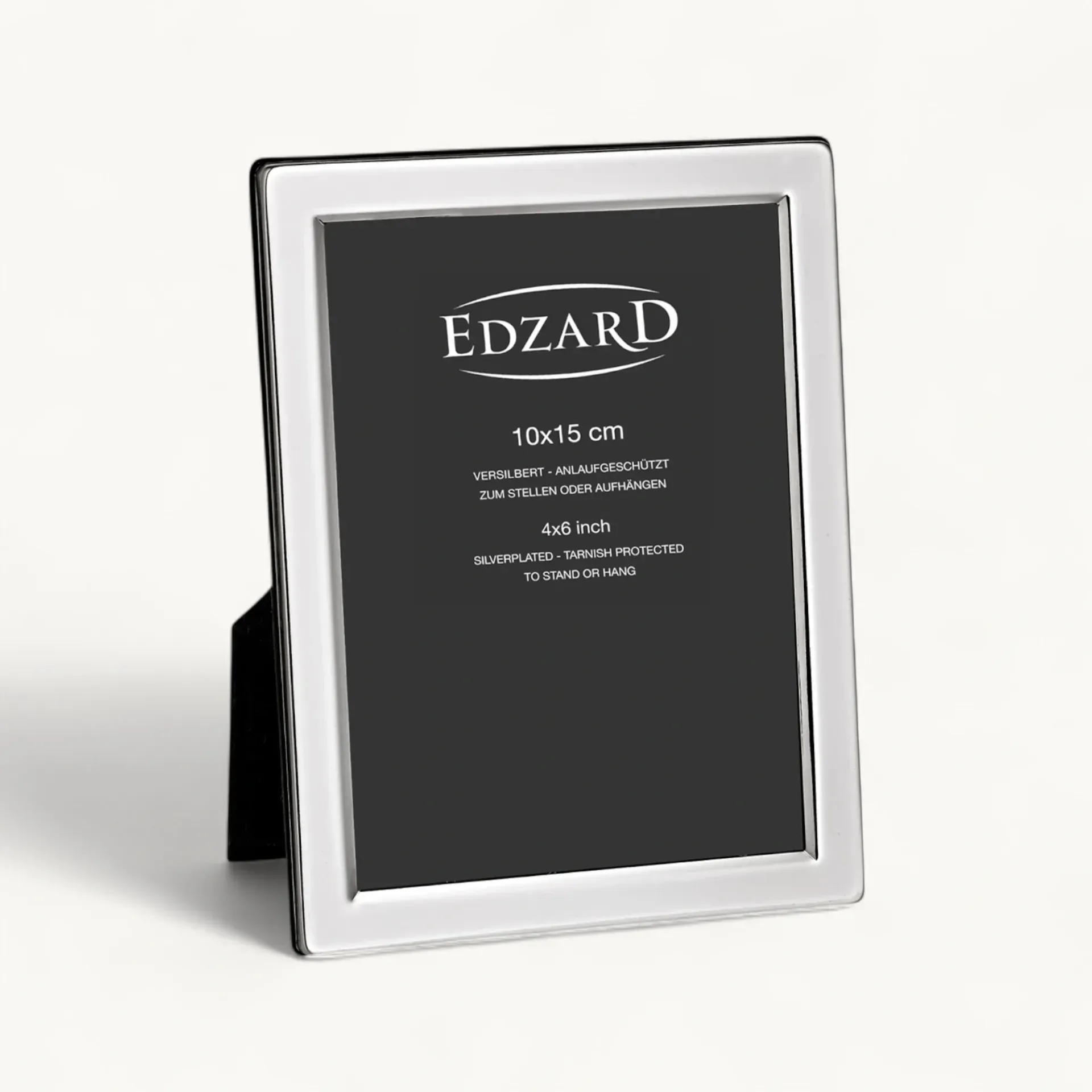 Bilderrahmen Salerno (13x18 cm), edel versilbert, anlaufgeschützt, 2 Aufhänger